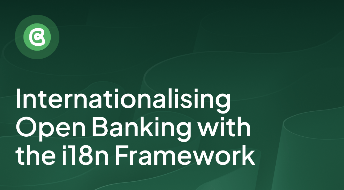 Internationalising Open Banking using the i18n Framework