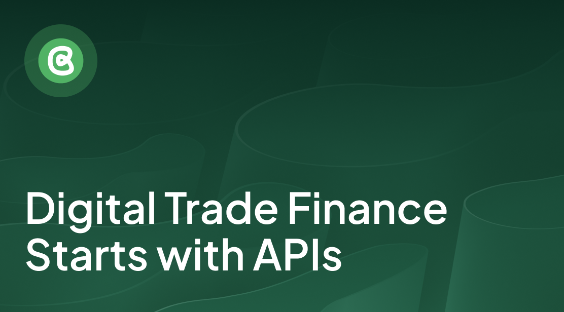 Digital Trade Finance Starts with APIs