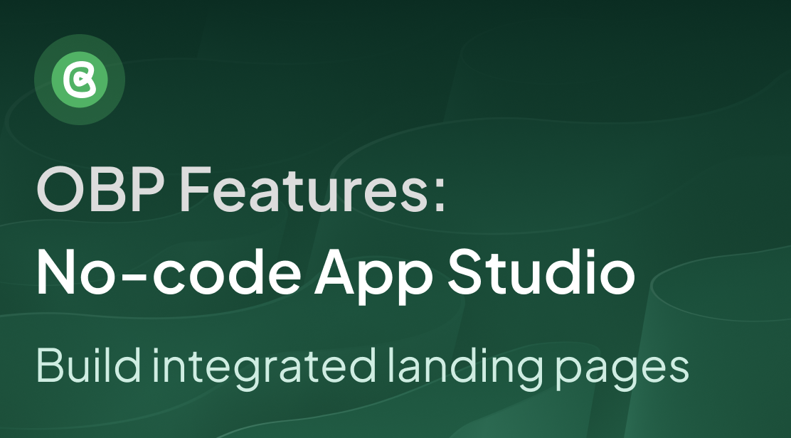 App Studio: build landing pages and apps from your API catalogue